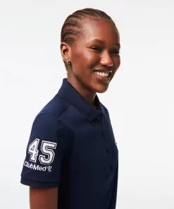 Lacoste Poloshirts>Damen X Club Med Poloshirt Aus Baumwolle Navy Blau 166