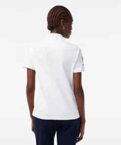 Lacoste Poloshirts>Damen X Club Med Poloshirt Aus Baumwolle Weis 001