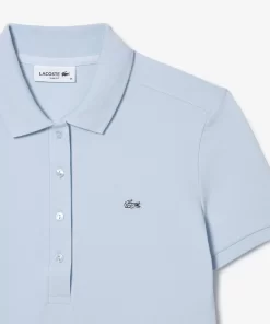 Lacoste Poloshirts>Damen X Club Med Poloshirt Aus Baumwolle Hellblau T01