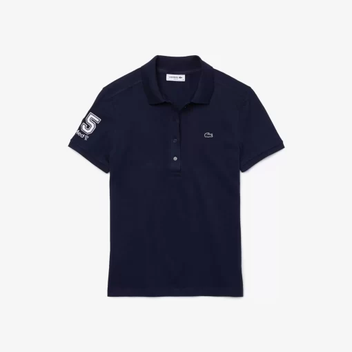 Lacoste Poloshirts>Damen X Club Med Poloshirt Aus Baumwolle Navy Blau 166