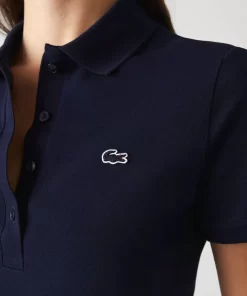 Lacoste Poloshirts>Damen X Club Med Poloshirt Aus Baumwolle Navy Blau 166