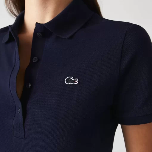 Lacoste Poloshirts>Damen X Club Med Poloshirt Aus Baumwolle Navy Blau 166