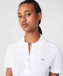 Lacoste Poloshirts>Damen X Club Med Poloshirt Aus Baumwolle Weis 001