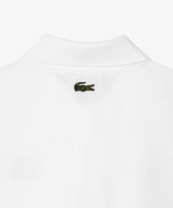 Lacoste Poloshirts>Damen X Netflix Poloshirt Mit Krokodil-Print Weis Viq