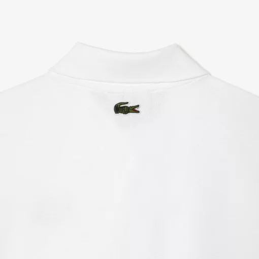 Lacoste Poloshirts>Damen X Netflix Poloshirt Mit Krokodil-Print Weis Viq