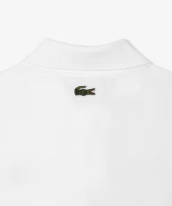 Lacoste Poloshirts>Damen X Netflix Poloshirt Mit Krokodil-Print Weis Vik