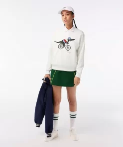 Lacoste Sweatshirts>Damen X Netflix Sweatshirt Aus Bio-Baumwollfleece Weis 70V