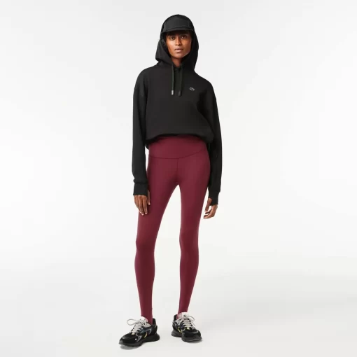 Lacoste Sportbekleidung>Damen Leggings Aus Recyceltem Polyester Burgunder Yup