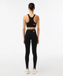 Lacoste Sportbekleidung>Damen Leggings Aus Recyceltem Polyester Schwarz 031