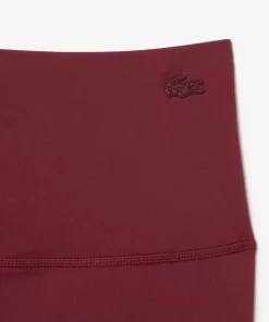 Lacoste Sportbekleidung>Damen Leggings Aus Recyceltem Polyester Burgunder Yup