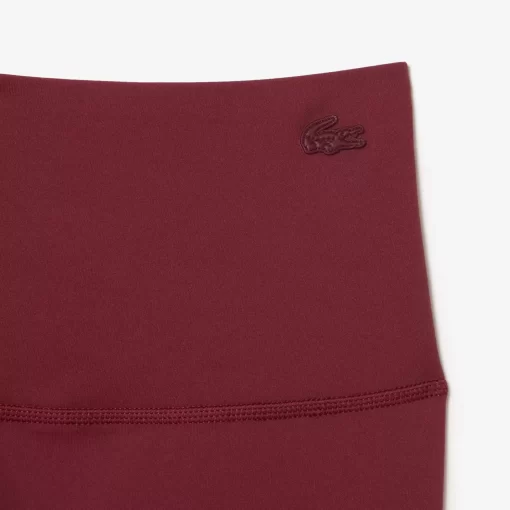 Lacoste Sportbekleidung>Damen Leggings Aus Recyceltem Polyester Burgunder Yup