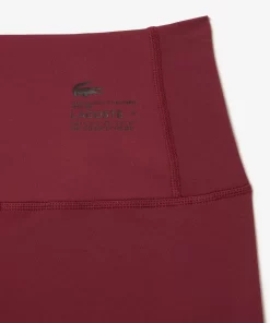 Lacoste Sportbekleidung>Damen Leggings Aus Recyceltem Polyester Burgunder Yup