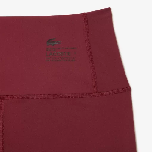 Lacoste Sportbekleidung>Damen Leggings Aus Recyceltem Polyester Burgunder Yup