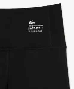 Lacoste Sportbekleidung>Damen Leggings Aus Recyceltem Polyester Schwarz 031