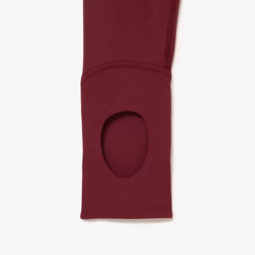 Lacoste Sportbekleidung>Damen Leggings Aus Recyceltem Polyester Burgunder Yup