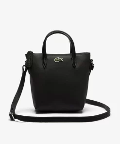 Lacoste Crossbody Taschen>Damen Mini Tote Bag L.12.12 Concept Aus Petit Pique Black 000