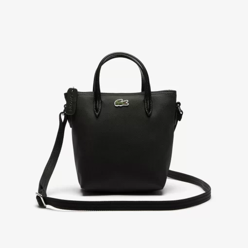 Lacoste Crossbody Taschen>Damen Mini Tote Bag L.12.12 Concept Aus Petit Pique Black 000