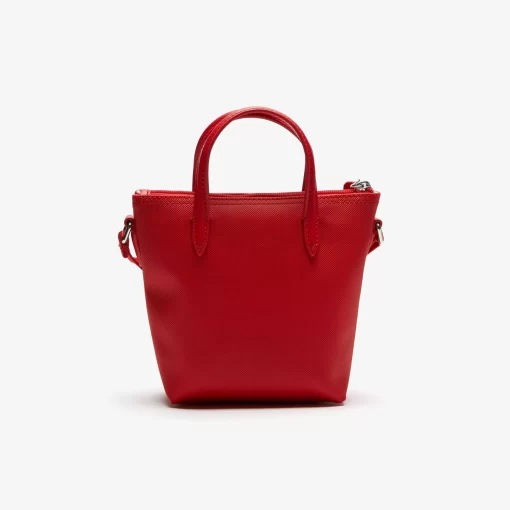 Lacoste Crossbody Taschen>Damen Mini Tote Bag L.12.12 Concept Aus Petit Pique High Risk Red 883