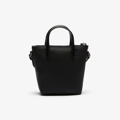 Lacoste Crossbody Taschen>Damen Mini Tote Bag L.12.12 Concept Aus Petit Pique Black 000