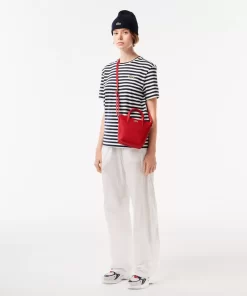 Lacoste Crossbody Taschen>Damen Mini Tote Bag L.12.12 Concept Aus Petit Pique High Risk Red 883