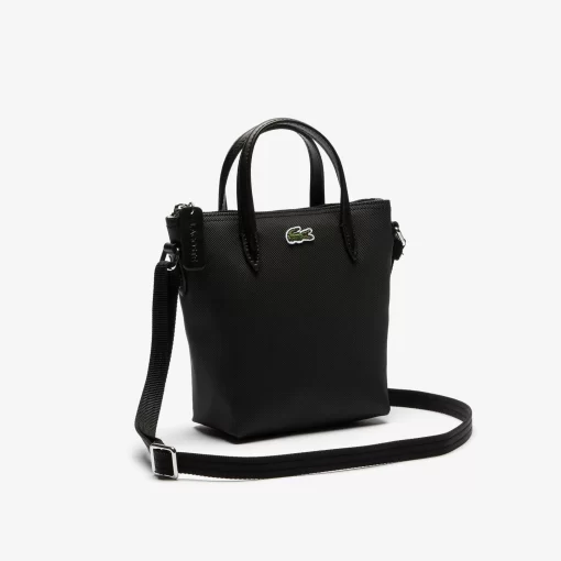 Lacoste Crossbody Taschen>Damen Mini Tote Bag L.12.12 Concept Aus Petit Pique Black 000