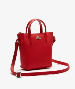 Lacoste Crossbody Taschen>Damen Mini Tote Bag L.12.12 Concept Aus Petit Pique High Risk Red 883