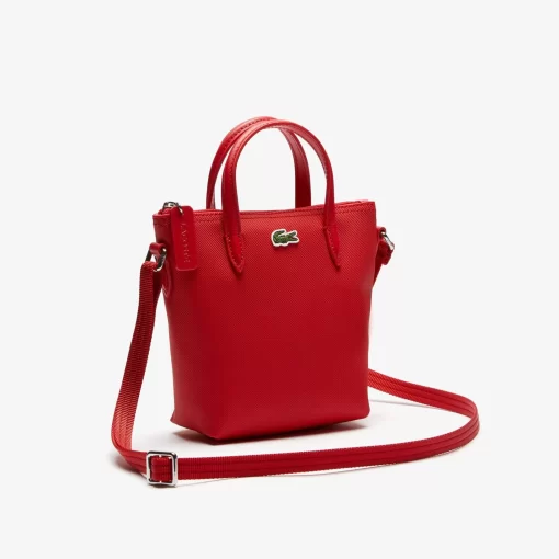 Lacoste Crossbody Taschen>Damen Mini Tote Bag L.12.12 Concept Aus Petit Pique High Risk Red 883