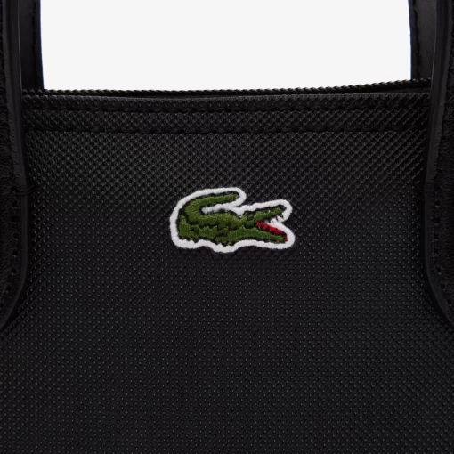 Lacoste Crossbody Taschen>Damen Mini Tote Bag L.12.12 Concept Aus Petit Pique Black 000