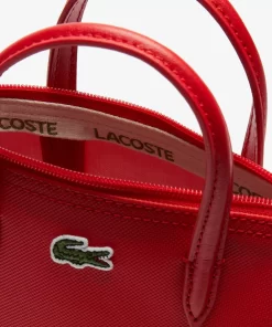 Lacoste Crossbody Taschen>Damen Mini Tote Bag L.12.12 Concept Aus Petit Pique High Risk Red 883