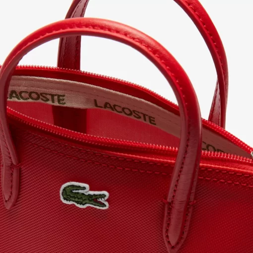 Lacoste Crossbody Taschen>Damen Mini Tote Bag L.12.12 Concept Aus Petit Pique High Risk Red 883