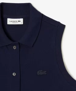 Lacoste Kleider & Röcke>Damen Polokleid Aus Stretch-Baumwoll-Pique Navy Blau 166