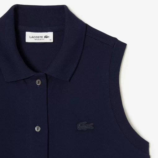 Lacoste Kleider & Röcke>Damen Polokleid Aus Stretch-Baumwoll-Pique Navy Blau 166