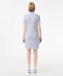 Lacoste Kleider & Röcke>Damen Polokleid Aus Stretch-Baumwoll-Pique Hellblau J2G