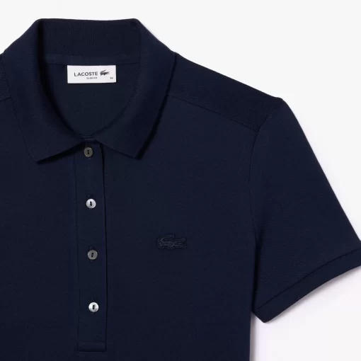 Lacoste Kleider & Röcke>Damen Polokleid Aus Stretch-Baumwoll-Pique Navy Blau 166