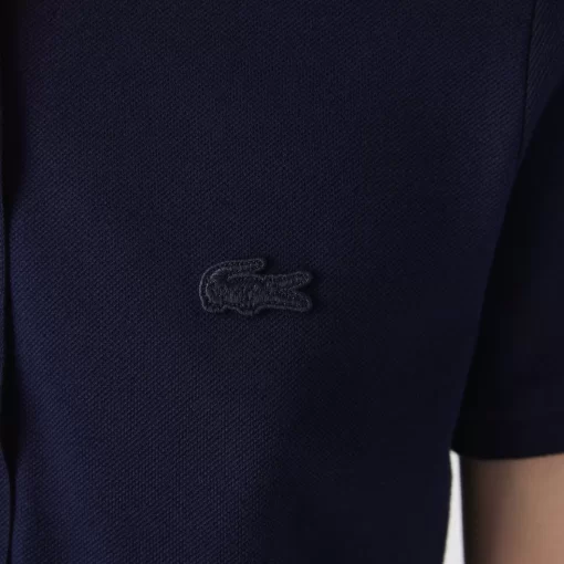 Lacoste Kleider & Röcke>Damen Polokleid Aus Stretch-Baumwoll-Pique Navy Blau 166