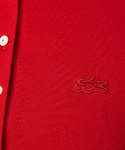 Lacoste Kleider & Röcke>Damen Polokleid Aus Stretch-Baumwoll-Pique Rot 240