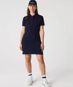 Lacoste Kleider & Röcke>Damen Polokleid Aus Stretch-Baumwoll-Pique Navy Blau 166