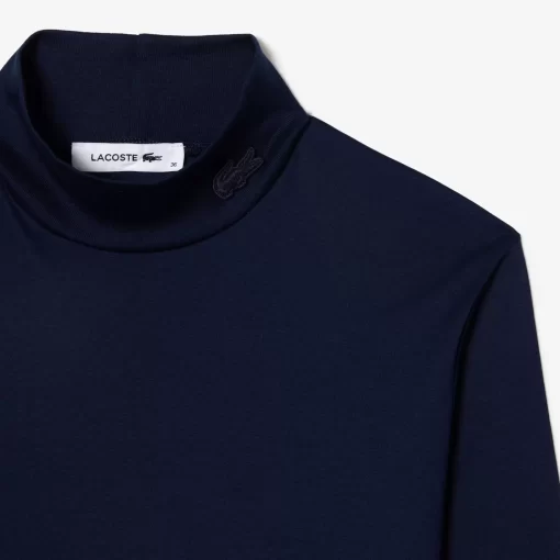 Lacoste T-Shirts>Damen Rolli Aus Baumwolle Navy Blau 166