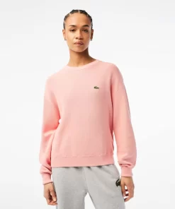 Lacoste Pullover>Damen Rundhalspullover Aus Bio-Baumwolle Wasserlilie Rosa Kf9