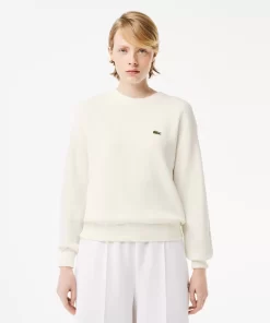 Lacoste Pullover>Damen Rundhalspullover Aus Bio-Baumwolle Weis 70V