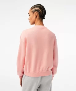 Lacoste Pullover>Damen Rundhalspullover Aus Bio-Baumwolle Wasserlilie Rosa Kf9