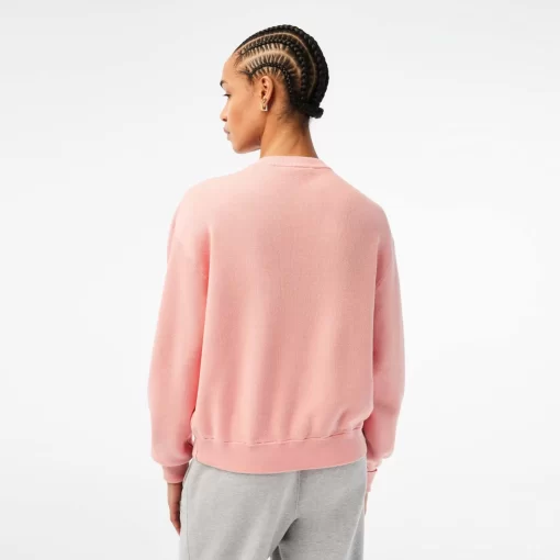 Lacoste Pullover>Damen Rundhalspullover Aus Bio-Baumwolle Wasserlilie Rosa Kf9