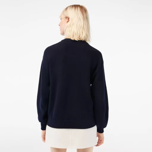 Lacoste Pullover>Damen Rundhalspullover Aus Bio-Baumwolle Navy Blau 166