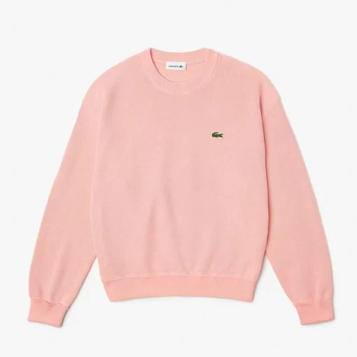 Lacoste Pullover>Damen Rundhalspullover Aus Bio-Baumwolle Wasserlilie Rosa Kf9