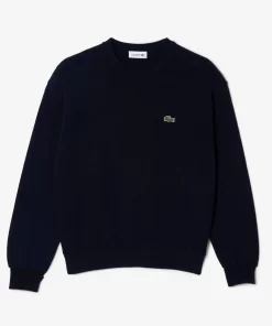 Lacoste Pullover>Damen Rundhalspullover Aus Bio-Baumwolle Navy Blau 166