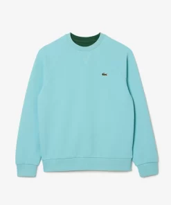 Lacoste Sweatshirts>Damen Rundhals-Sweatshirt Aus Zweiseitigem Pique Turkis Bvg