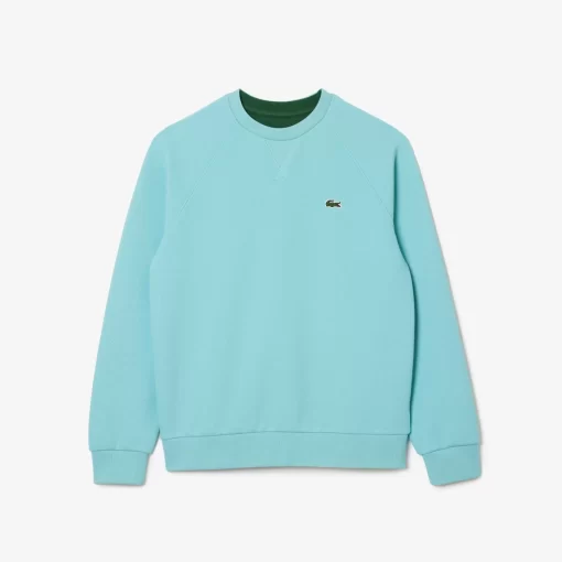 Lacoste Sweatshirts>Damen Rundhals-Sweatshirt Aus Zweiseitigem Pique Turkis Bvg