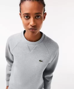 Lacoste Sweatshirts>Damen Rundhals-Sweatshirt Aus Zweiseitigem Pique Heidekraut Grau Cca