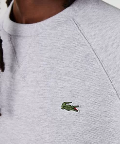 Lacoste Sweatshirts>Damen Rundhals-Sweatshirt Aus Zweiseitigem Pique Heidekraut Grau Cca