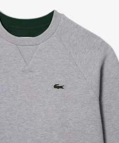 Lacoste Sweatshirts>Damen Rundhals-Sweatshirt Aus Zweiseitigem Pique Heidekraut Grau Cca